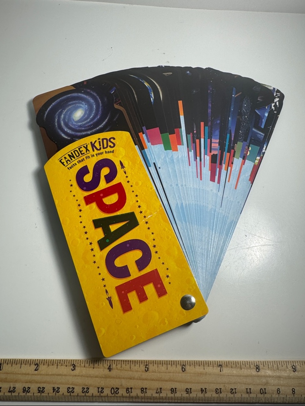 Fandex kids space facts learning cards fun moon stars facts everything space